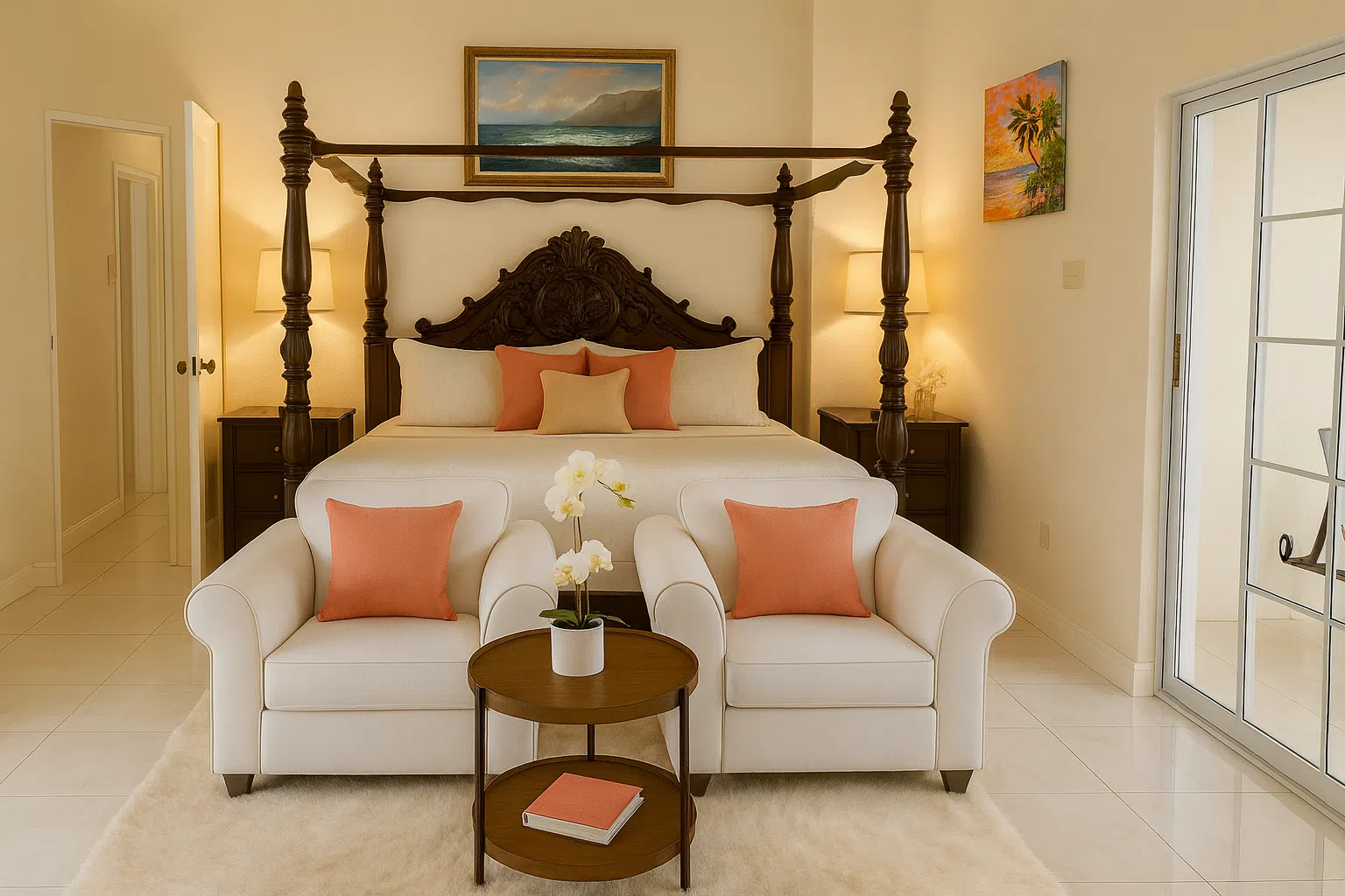 villa serenity master bedroom 1